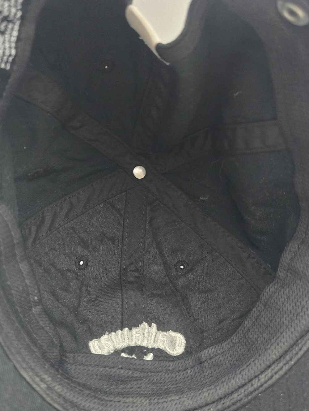 Callaway Black Cotton Twill Adjustable Strapback Golf Hat - Picture 10 of 10